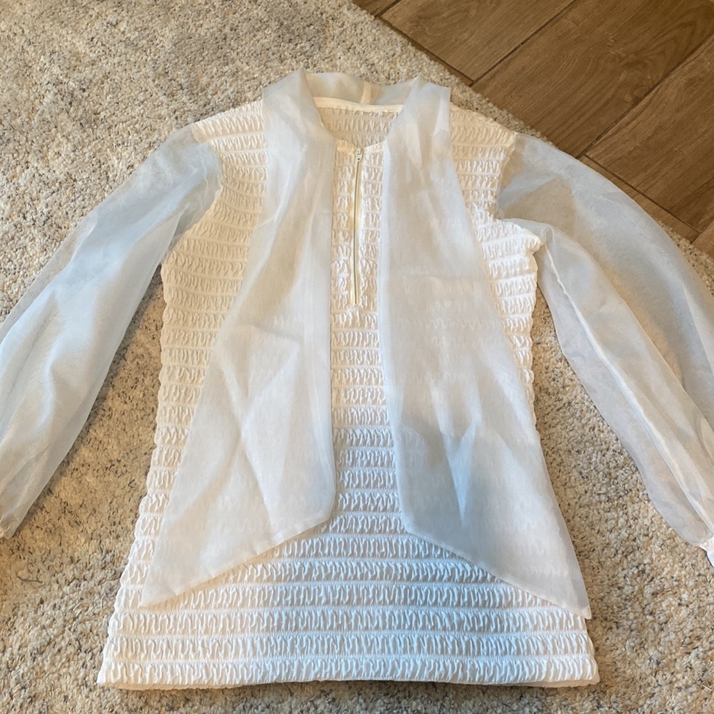 Vintage sheer arm blouse - Picture 10 of 10